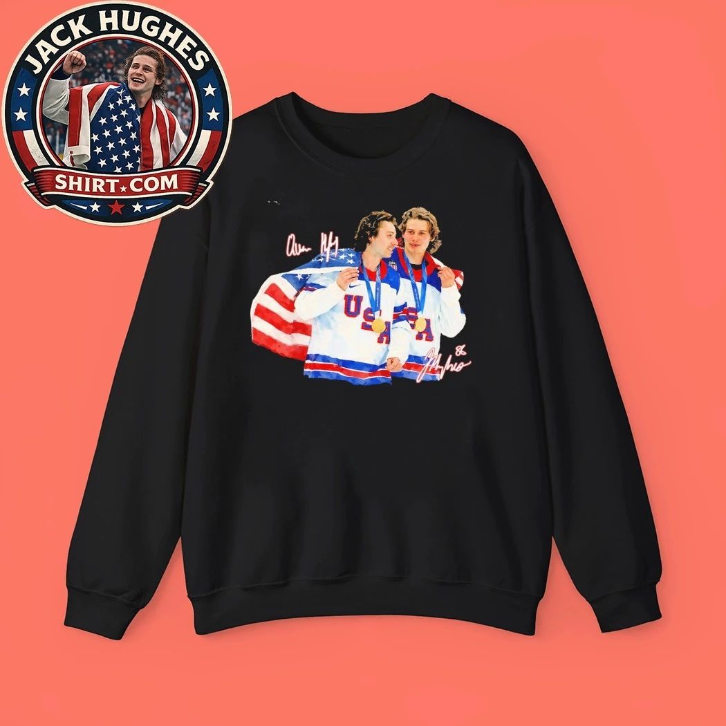 Jack Hughes And Quinn Hughes USA Hockey Signature Trending Shirt