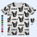 Custom Photo Funny Pet Face Pattern Dog Cat Family - Personalized Full Print T Shirt