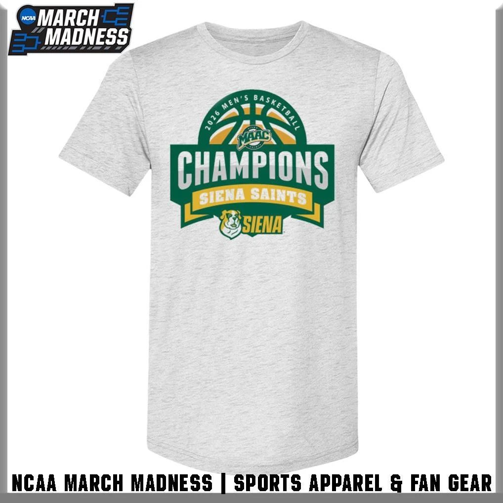 Siena University 2026 MAAC Men’s Basketball Champions T-Shirt