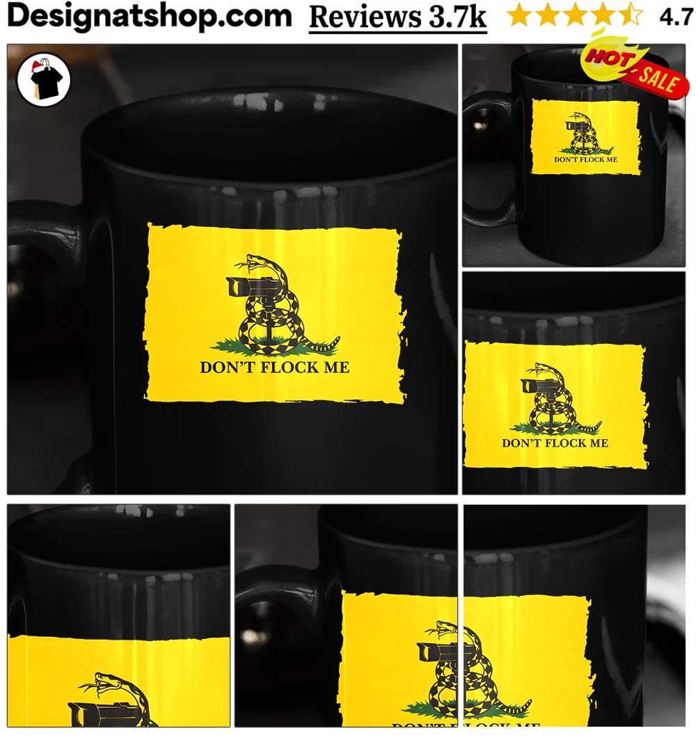 Snake Surveillance Camera Gadsden Flag Don’t Flock Me Shirt