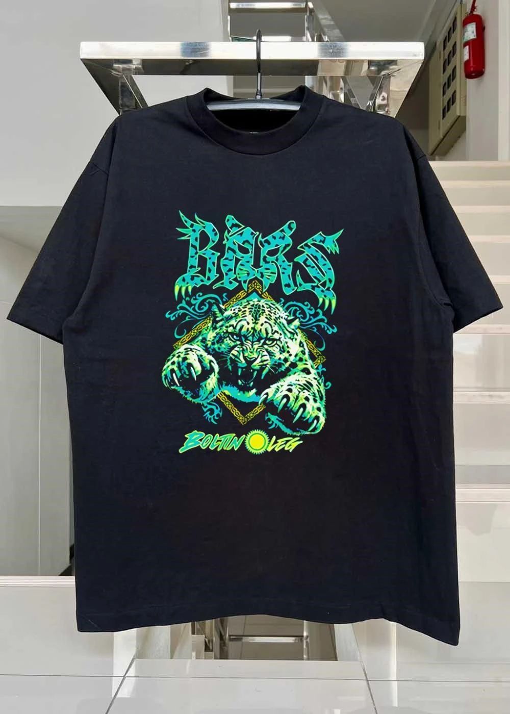Boltin Oleg Bars Attacking Snow Leopard T-Shirt