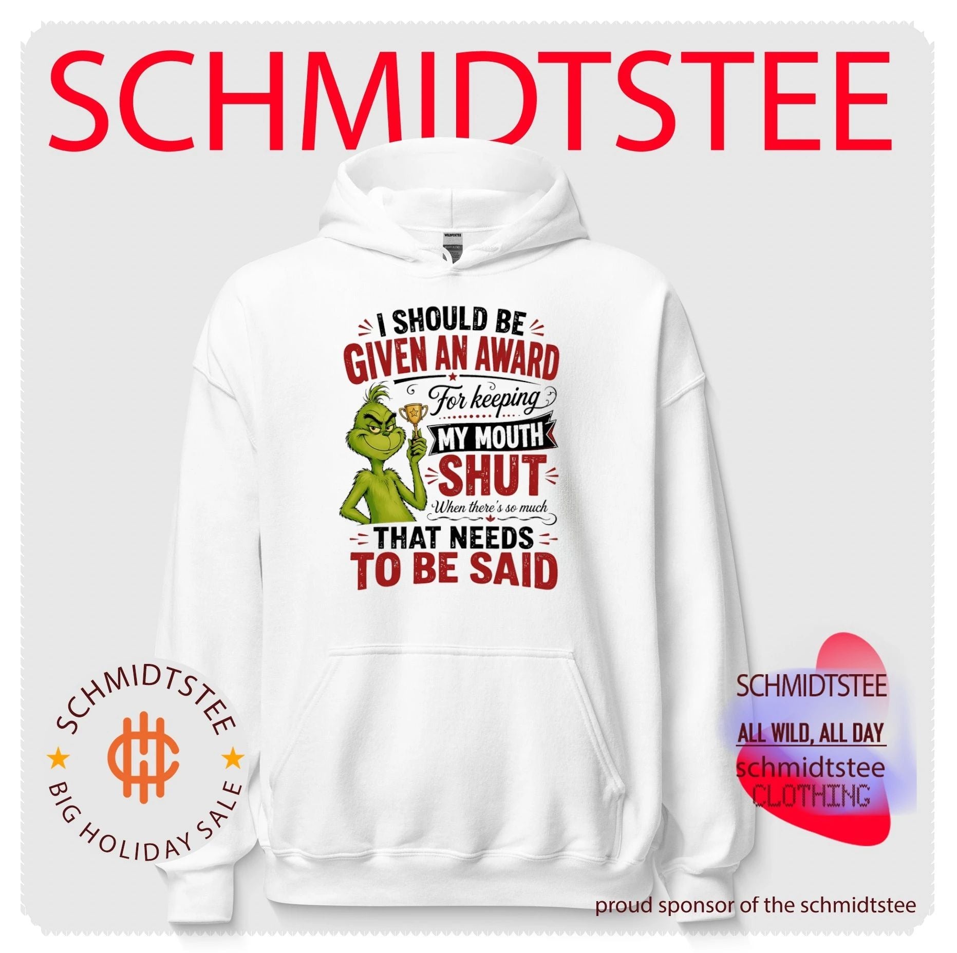 I should be given an award for keeping my mouth shut when there’s so much that needs to be said Grinch