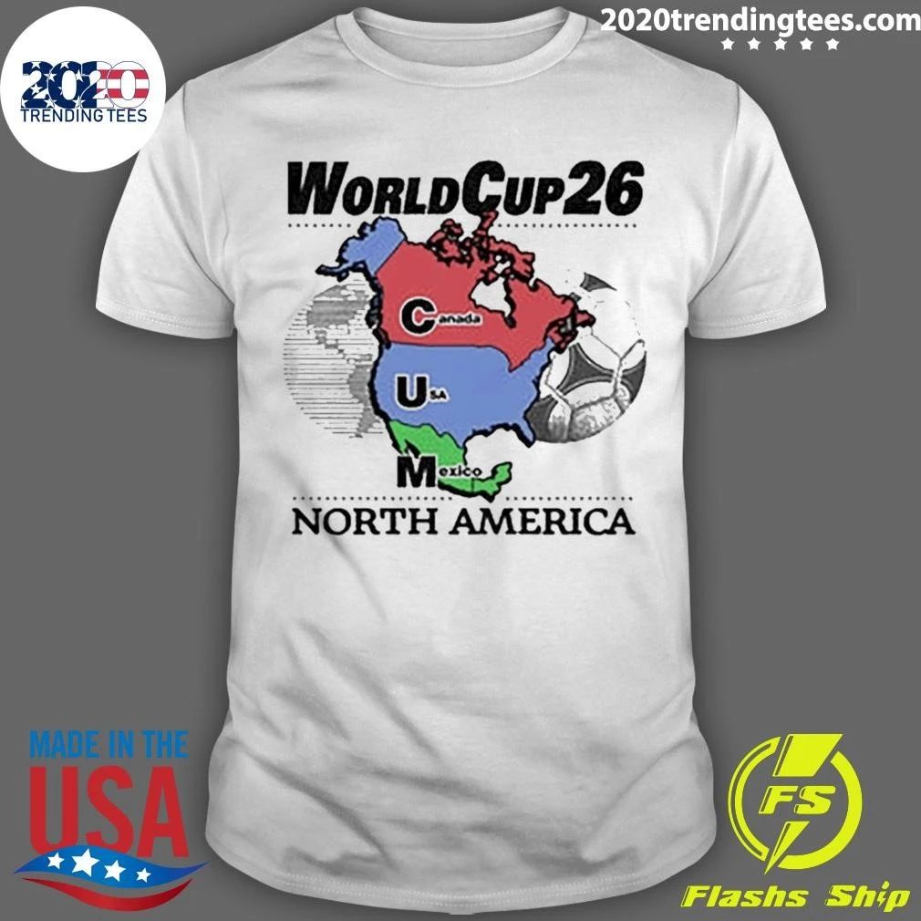 World Cup 26 North America Cum Map Shirt