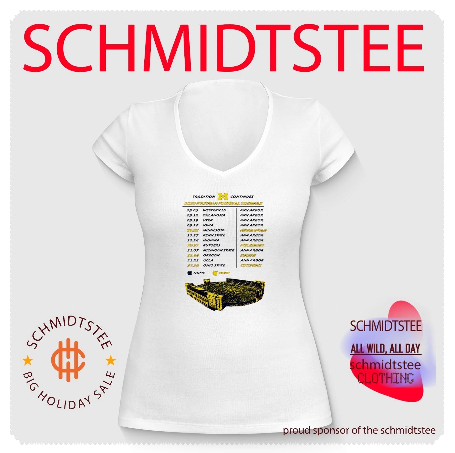 2026 Michigan Football Schedule Tradition Continues shirt