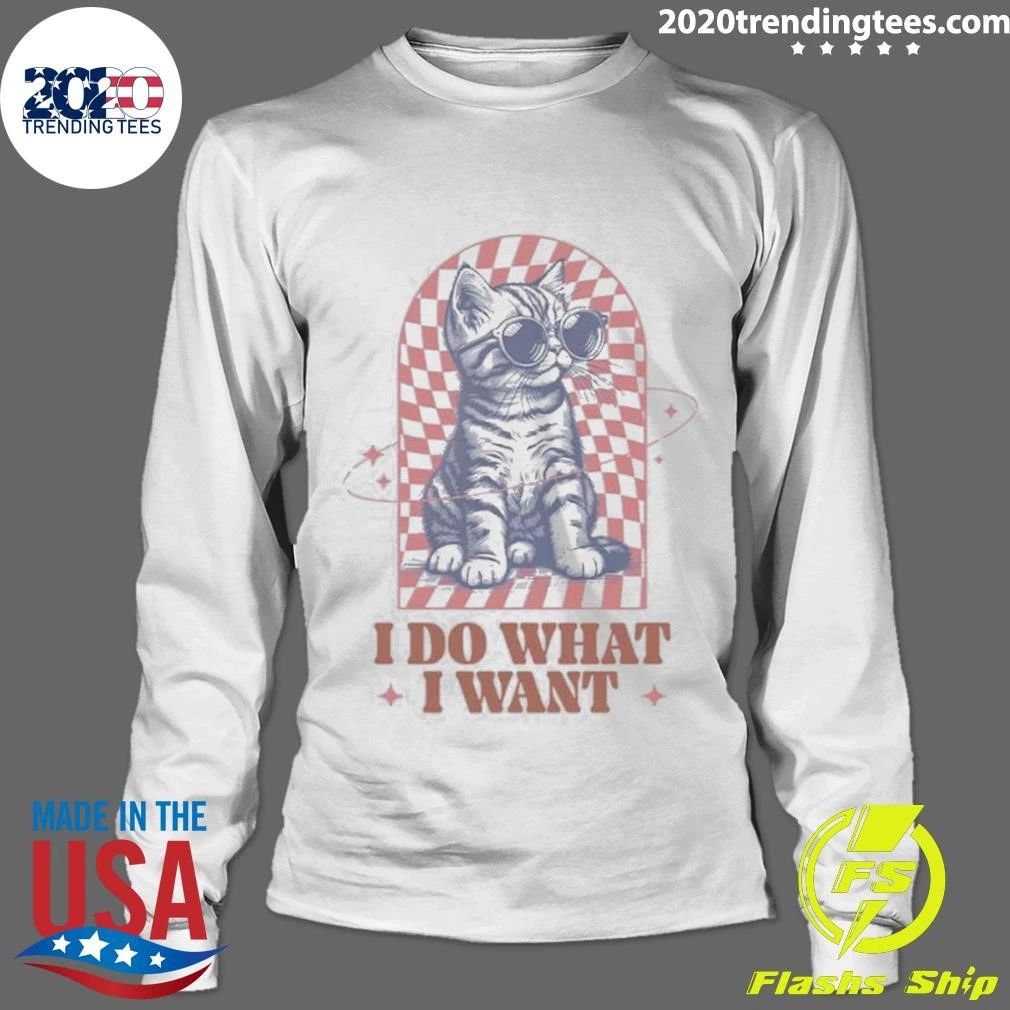 I Do What I Want Kitten Kids Shirt