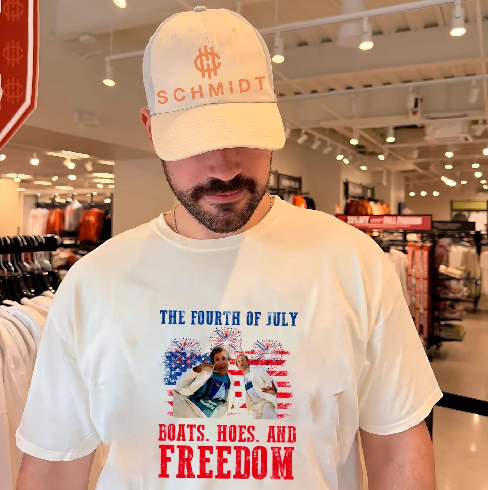 Boats Hoes And Freedom 4th Of July Step Brothers Inspired Boating & Freedom Boat Party shirt