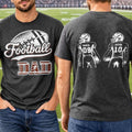 American Football Dad Mom Kids Backside - Personalized T Shirt