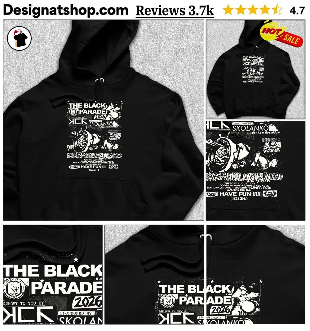 Black Parade My Chemical Romance event concert poster print tee featuring The Black Parade 2026 shirt