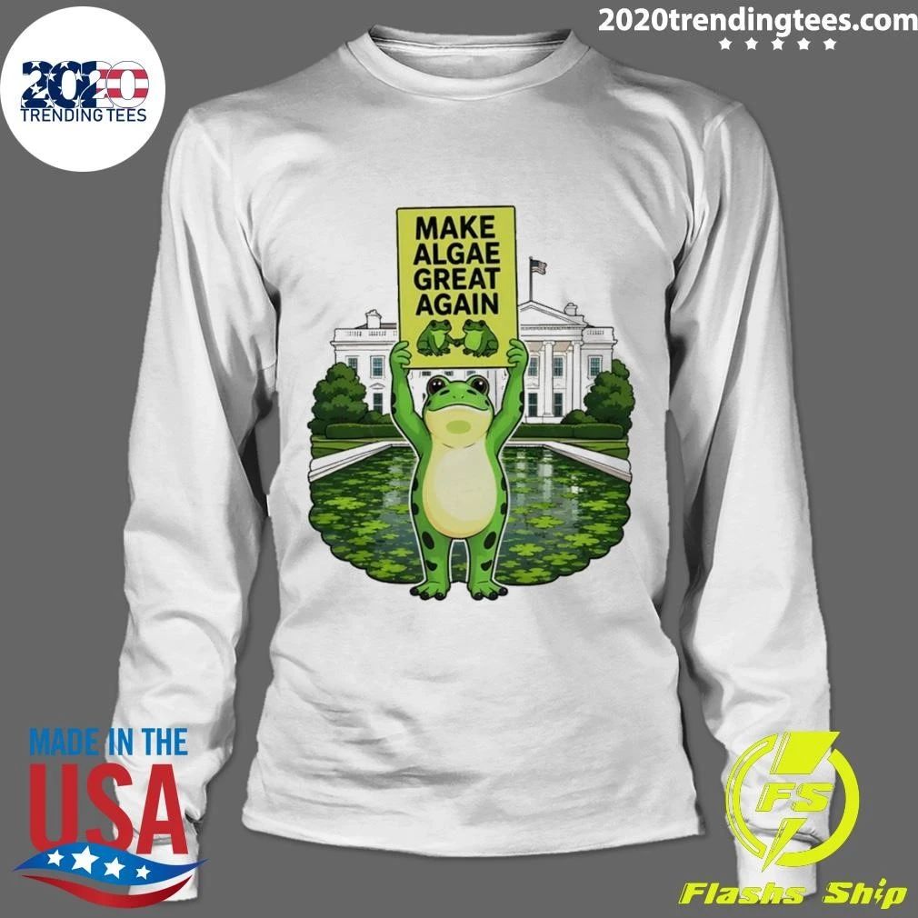 Frogs Team Algae Fdt Make Algae Great Again Patriotic White House 2026 Shirt