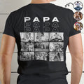 Photo Personnalisable En Noir Et Blanc Pour Papa Grand-Père - T-Shirt Personnalisé