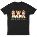 Vintage Map Grandpa Papa Dad 3D Effect Kids - Personalized T Shirt