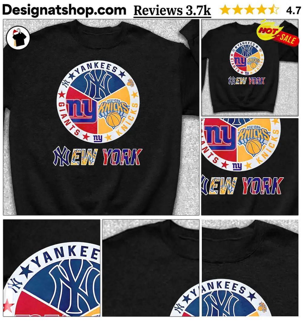 Yankees Giants Knicks New York Logo sports shirt