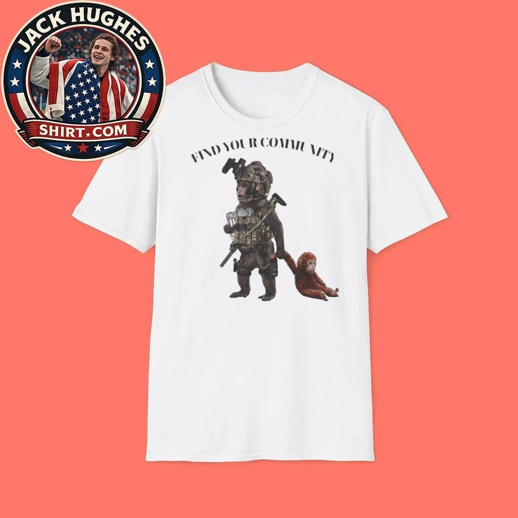 Tactical Punch The Monkey Find Your Community Shirt