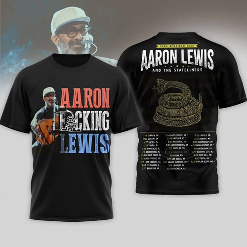 Aaron Fcking Lewis Tour Shirt – 2026 American Tour Concert