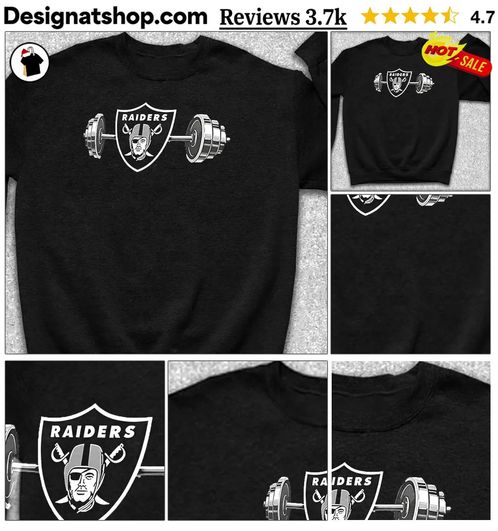 Raiders Barbell Las Vegas Football Weightlifting Spirit Of True Champions Shirt