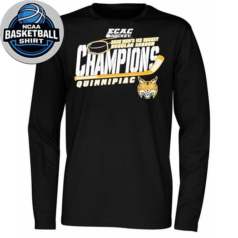 Quinnipiac Men’s Ice Hockey 2026 ECAC Regular Season Champions Logo Shirt