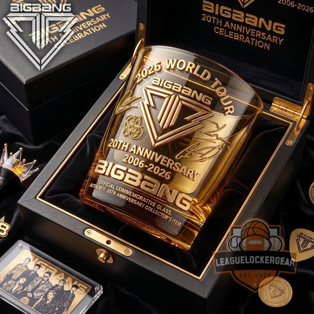 BIGBANG 20th Anniversary World Tour Signed Whiskey Glass