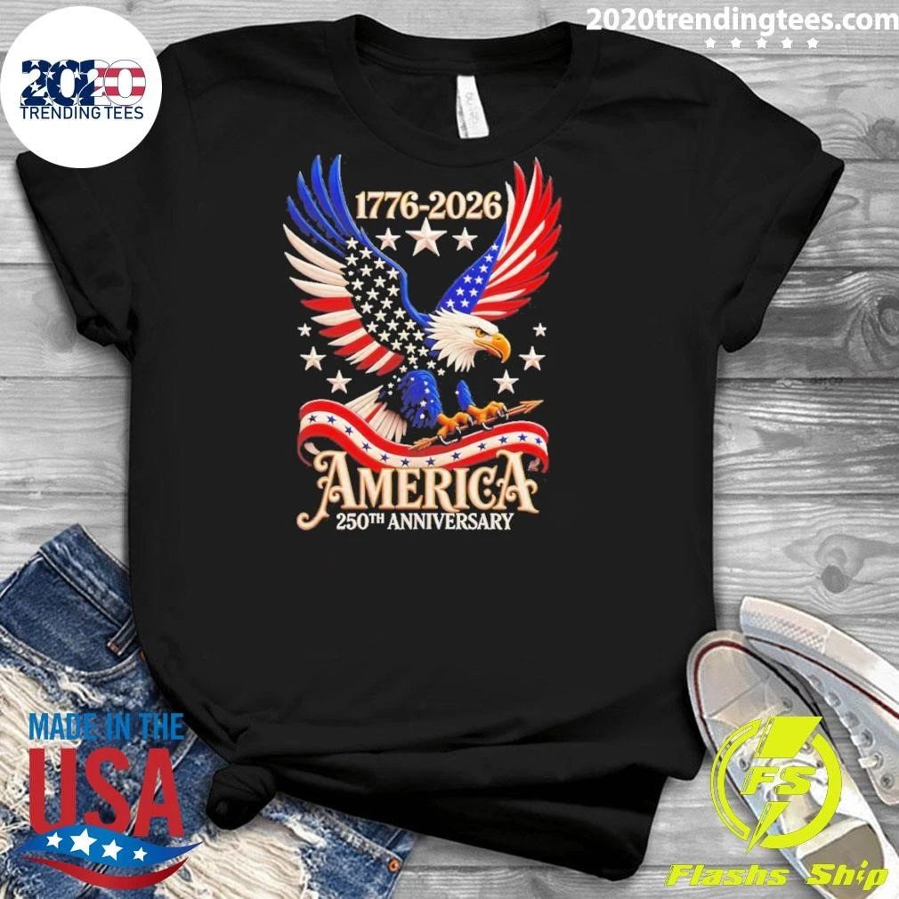 America’s 250th Anniversary 1776-2026 Usa Flag 4th Of July Independence Day Shirt