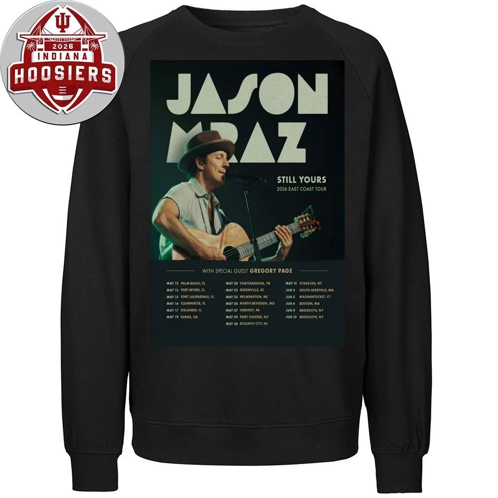 Jason Mraz 2026 East Coast Tour Poster Shirt