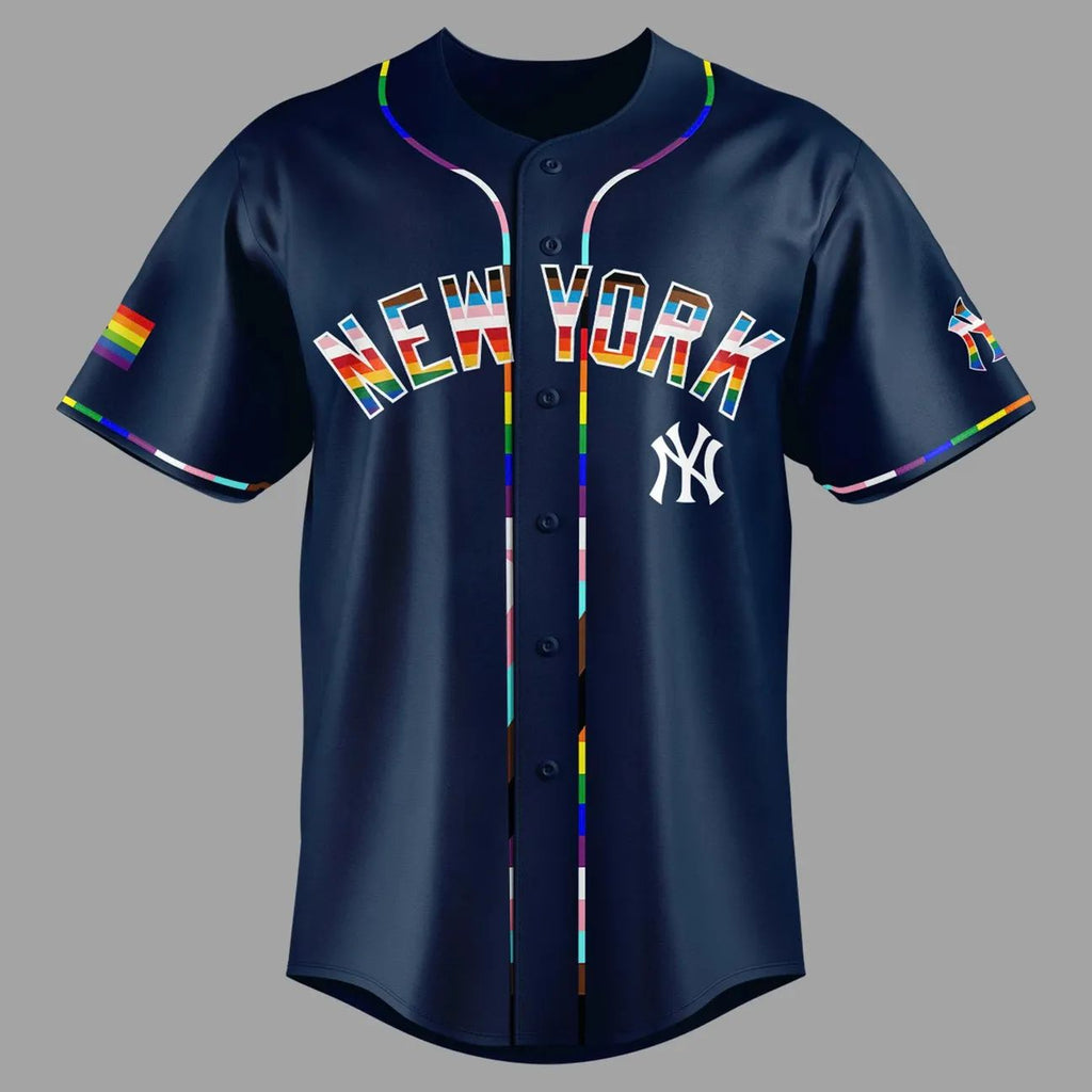 New York Yankees Celebrating Pride Month Baseball Jersey