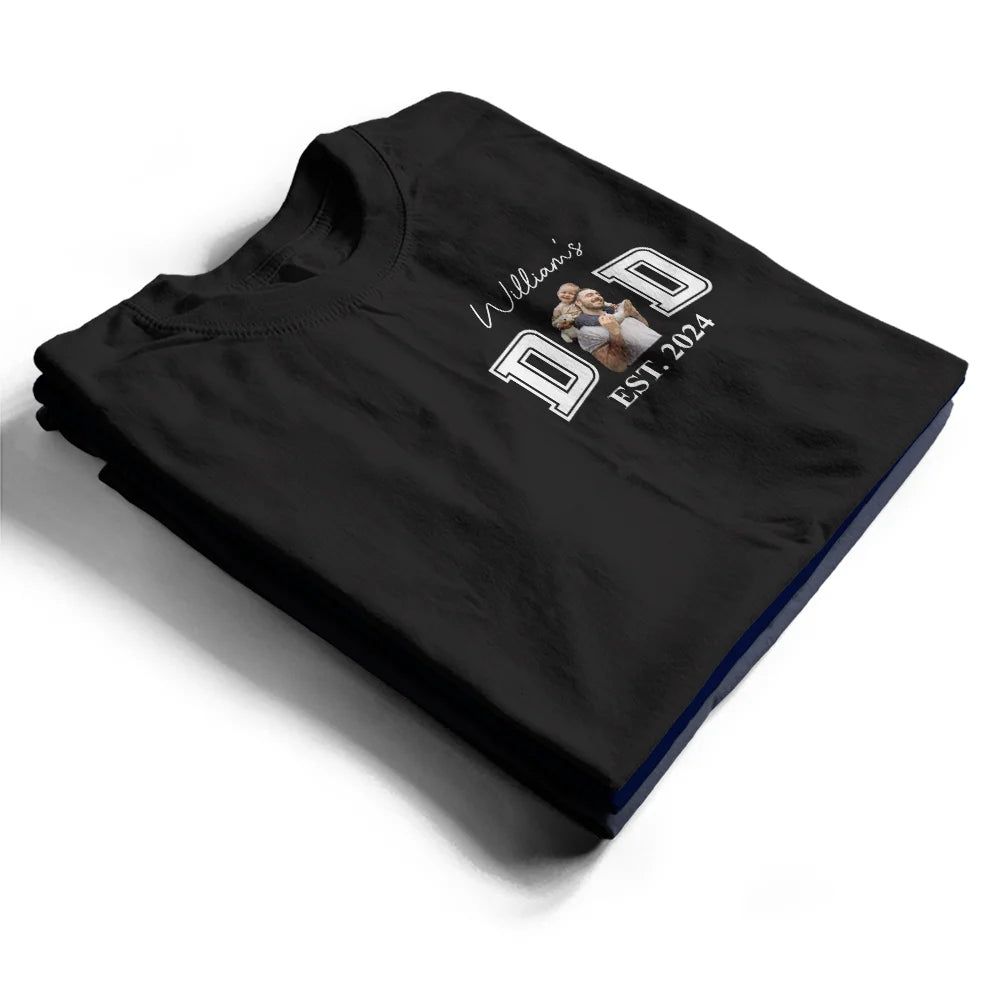 Custom Photo Faceless Portrait New Dad New Mom - Personalized T Shirt