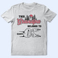 Fist Bumps Vintage This Papa Belongs To - Personalized T Shirt