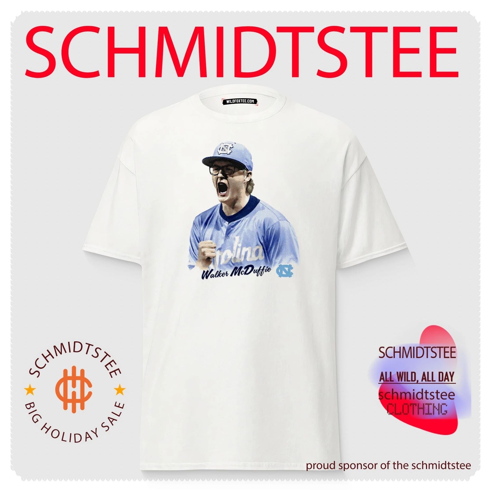 Walker McDuffie North Carolina Tar Heels Baseball shirt