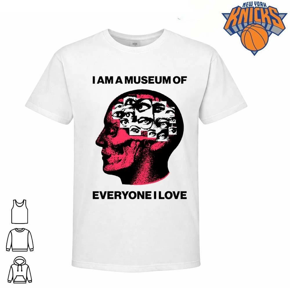 I Am A Museum Of Everyone I Love Red Skull Human Anatomy Optical Eyes Graphic Shirt