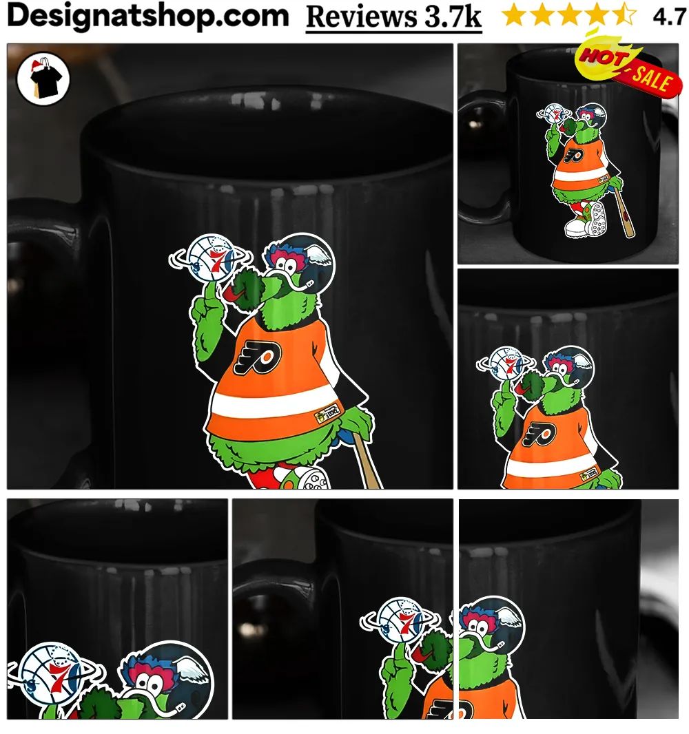 Philly Phanatic parody Philadelphia sports fan art shirt