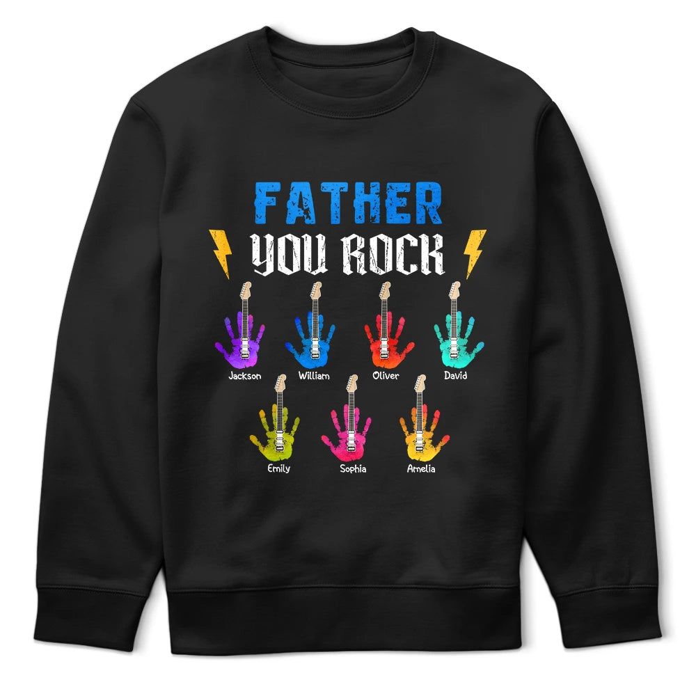 Daddy Grandpa You Rock - Personalized T Shirt