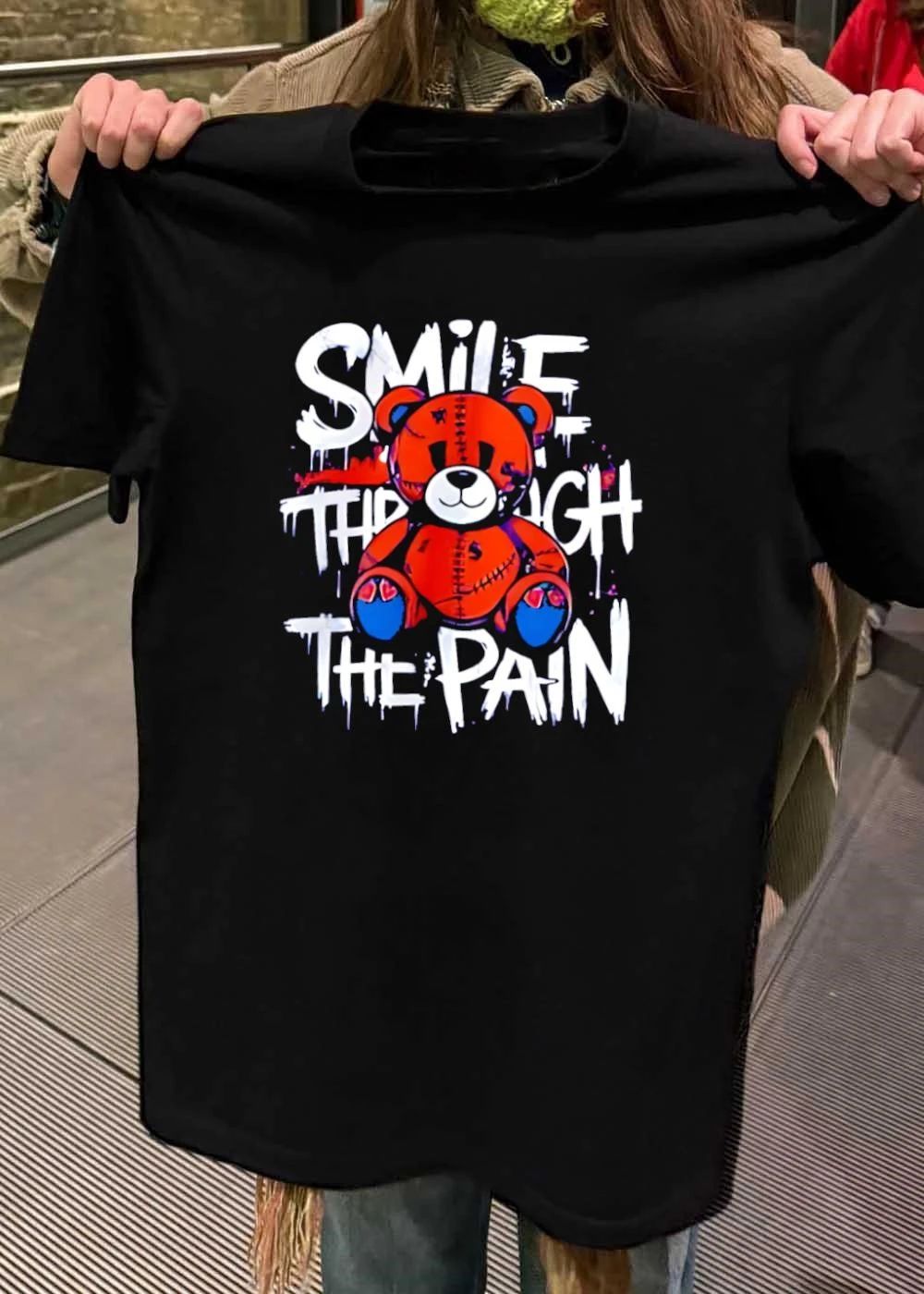 Smile Through the Pain Bear T-Shirt