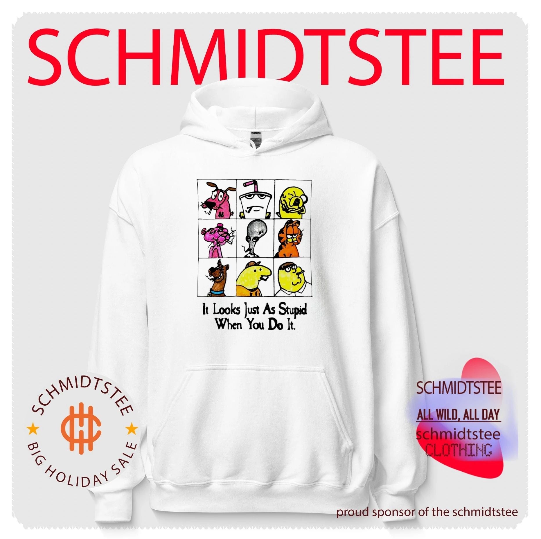 It Looks Just As Stupid When You Do It Anti-Cool Cartoon shirt