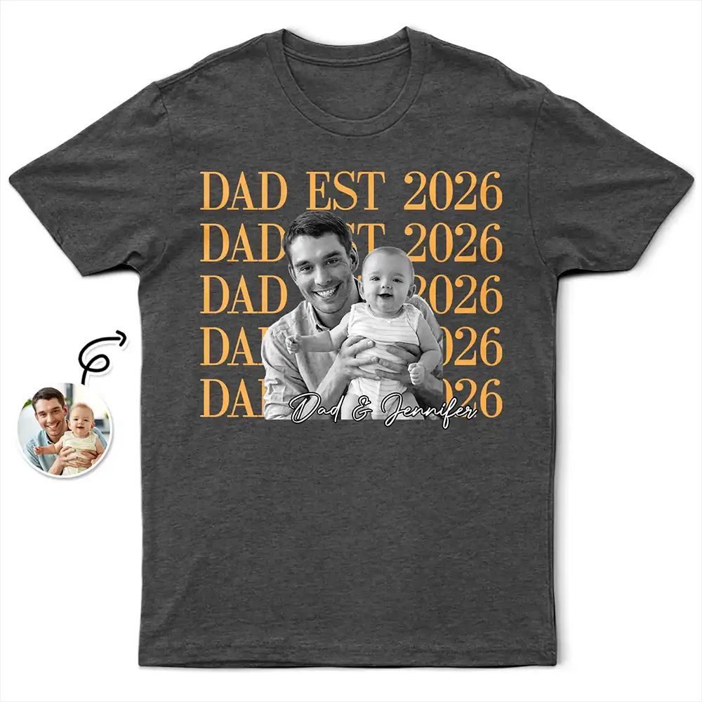 Dad EST - Personalized T Shirt