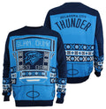 Oklahoma City Thunder Ugly Holiday Sweater – Holiday Cheer in Blue & Orange!