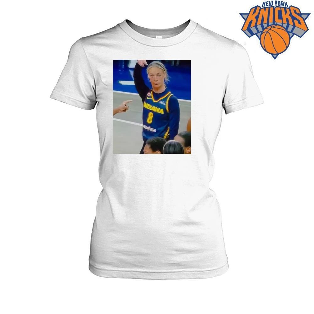 Sophie Cunningham Indiana Fever Funny Face Expression Basketball Pointing Meme shirt