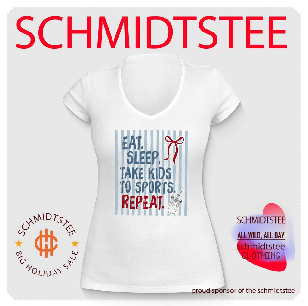 Eat sleep take kids to sports repeat shirt