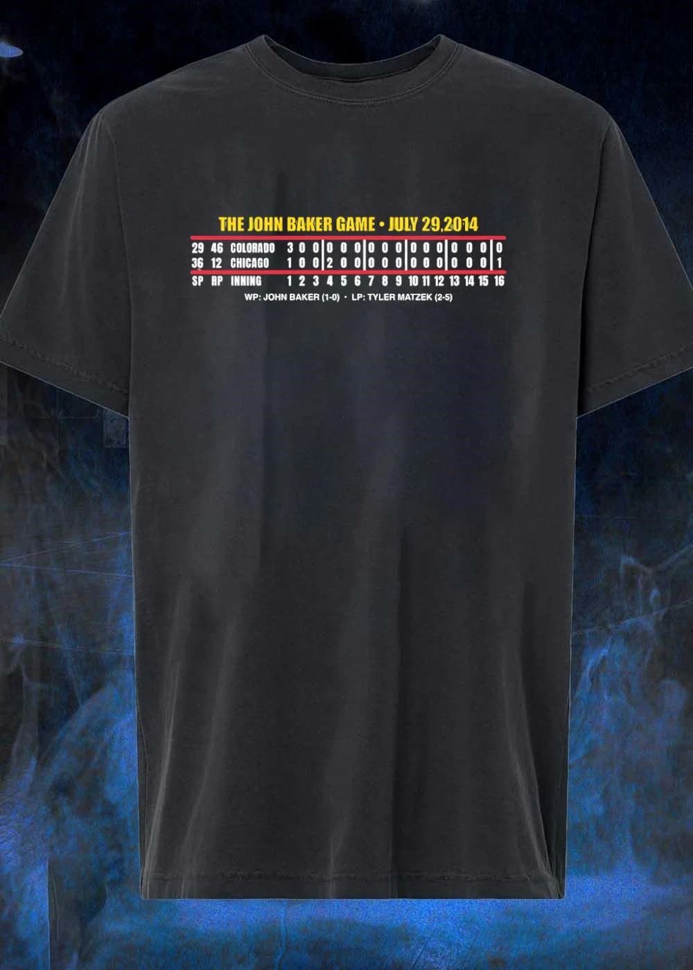 The John Baker Game July 29 2014 Colorado Chicago 3 1 2 0 16 Shirt