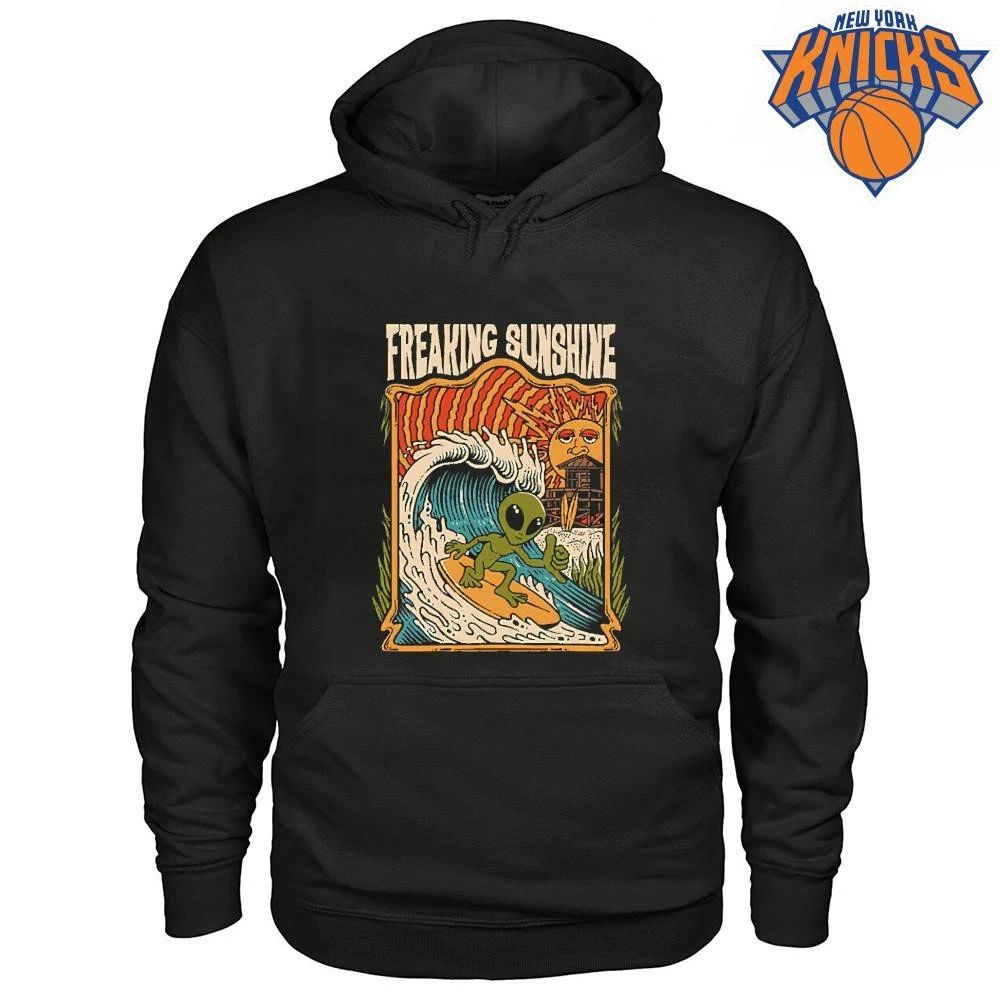 Freaking Sunshine Alien Surfing Psychedelic Retro Waves Shirt