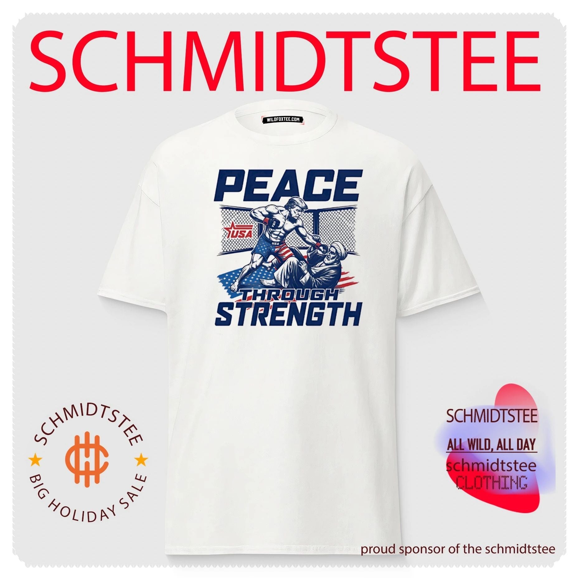 Donald Trump MMA Peace Through Strength shirt