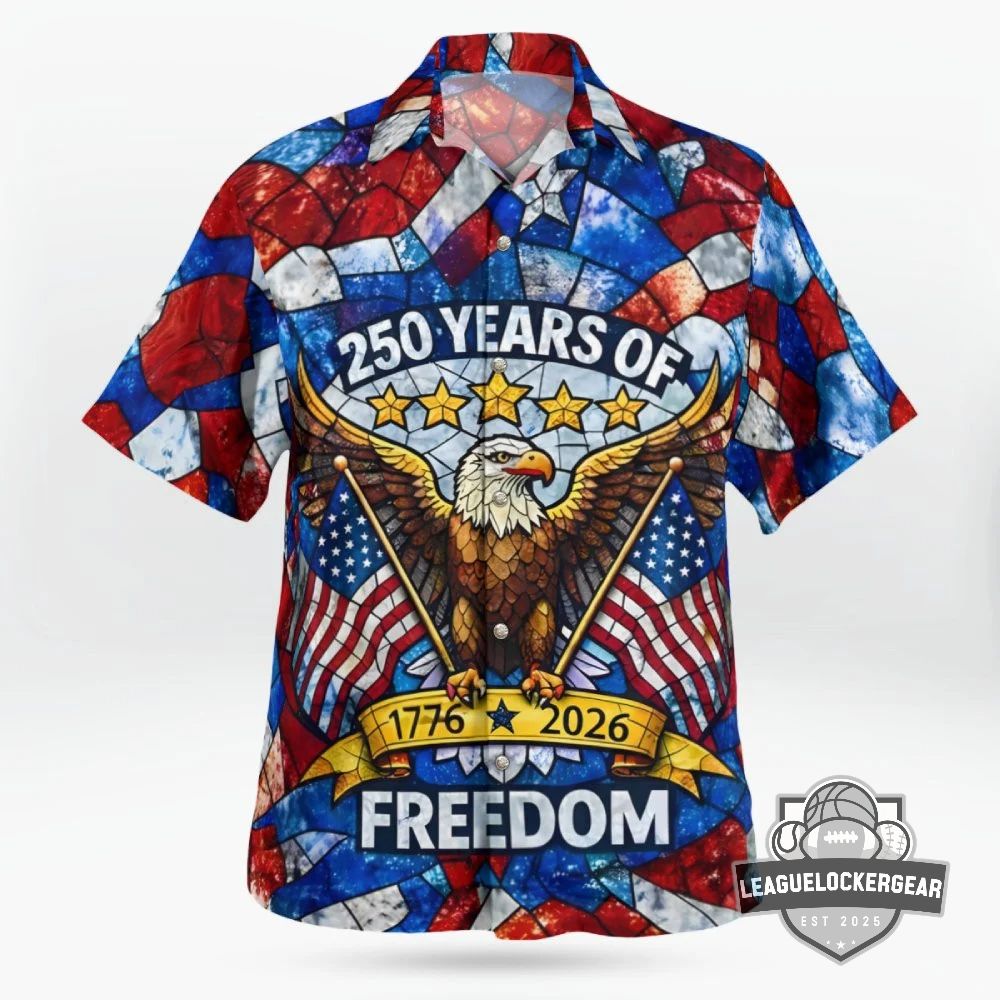 USA 250 Years of Freedom 1776-2026 Hawaiian Shirt