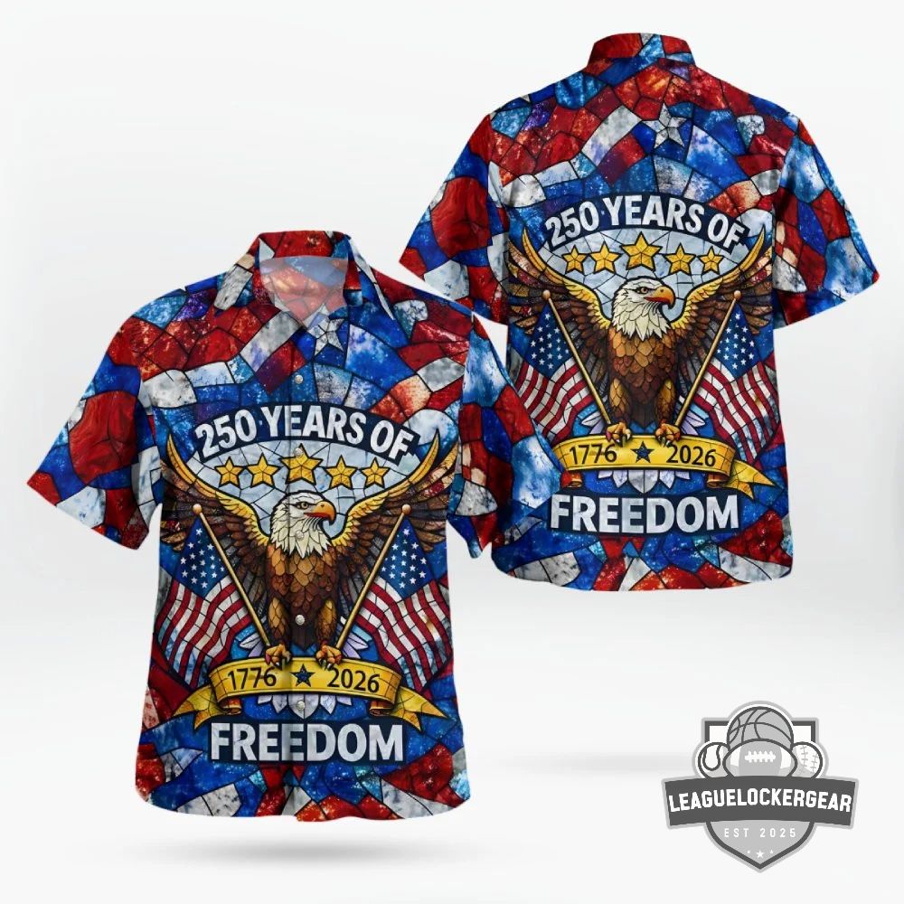 USA 250 Years of Freedom 1776-2026 Hawaiian Shirt