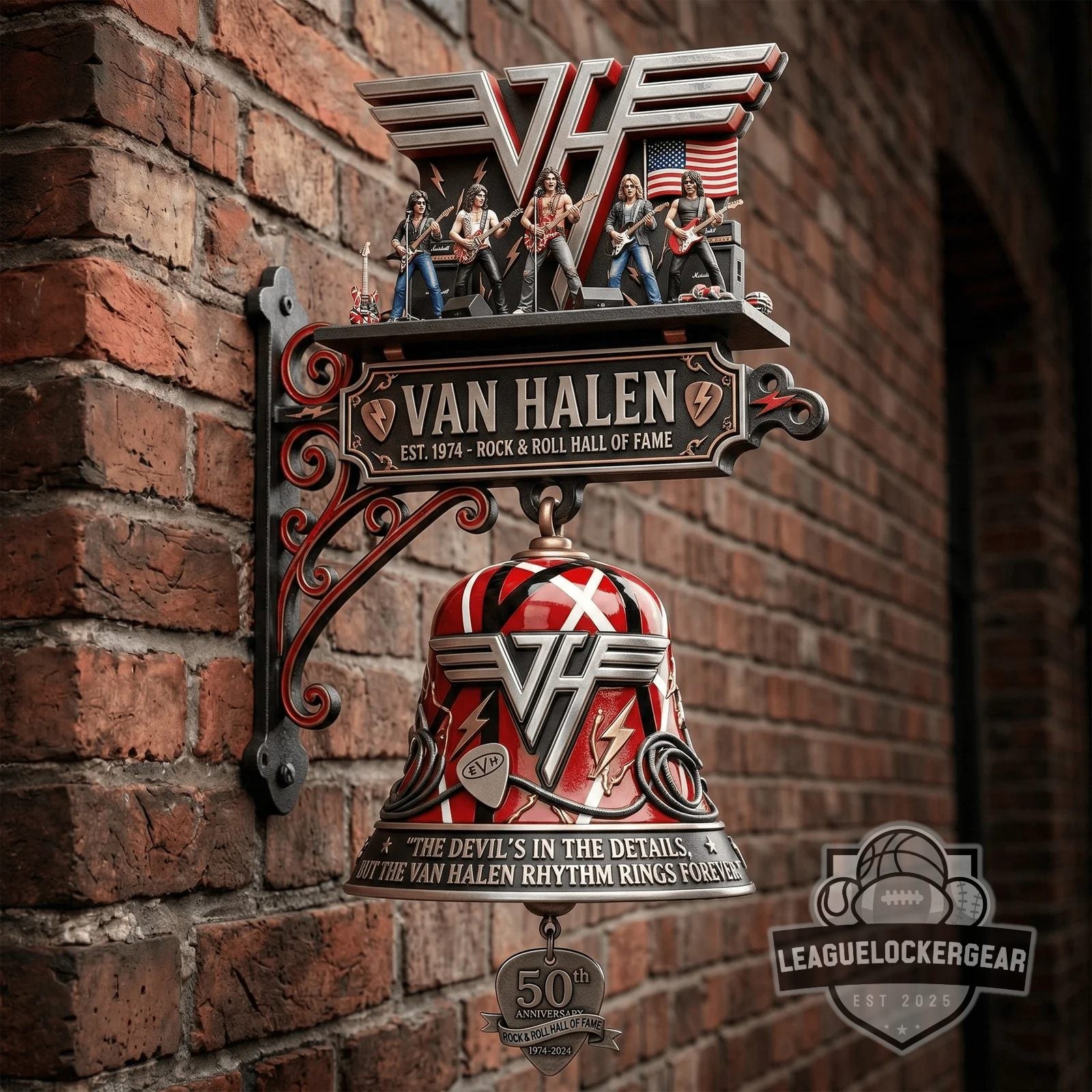 Van Halen 50th Anniversary Wall Bell
