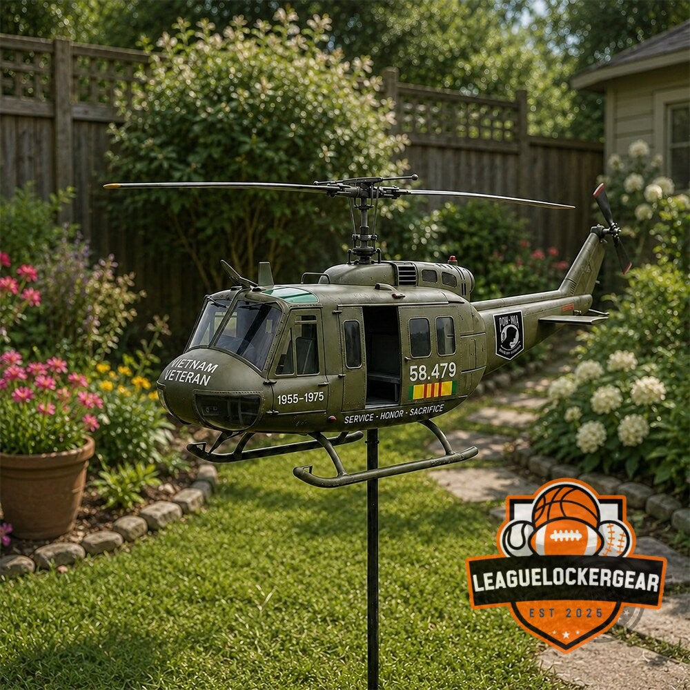 Vietnam Veteran UH-1 Helicopter 2026 Wind Spinner