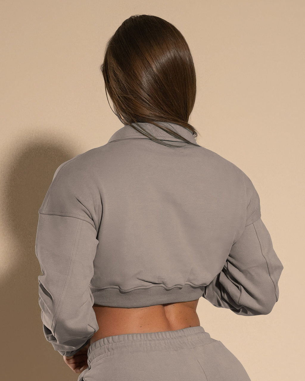 Comfy Cropped Pullover Sandstone