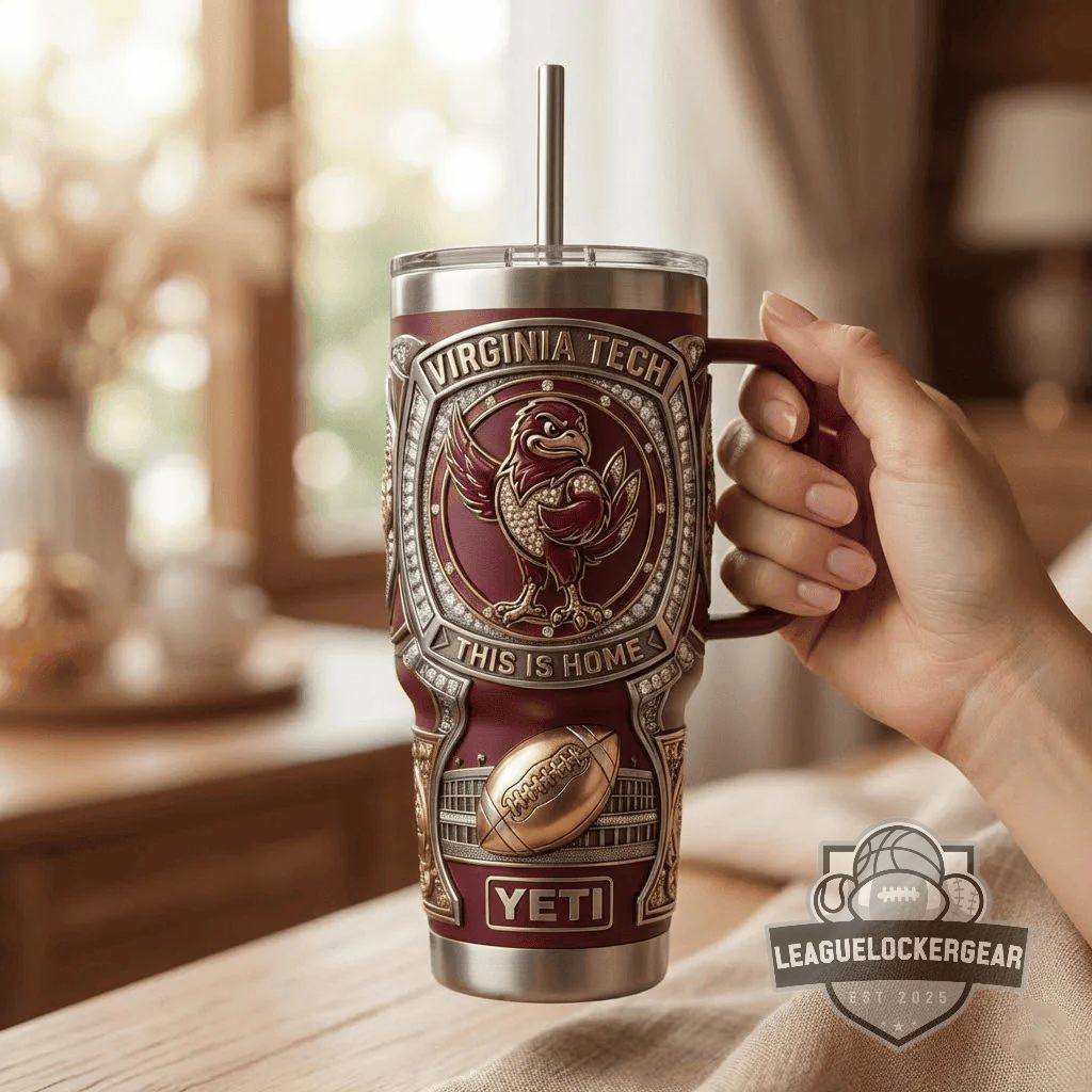 Virginia Tech Hokies This Is Home 3D Engraved YETI Tumbler