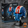 Warhammer 40th Anniversary Space Marine Ultramarines Helmet Brick Set