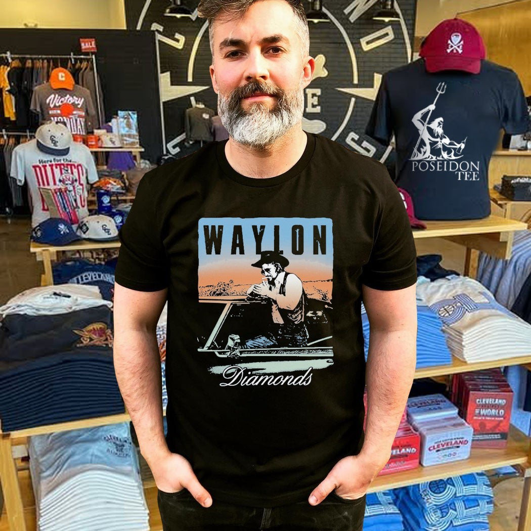Waylon Jennings Diamonds T-shirt