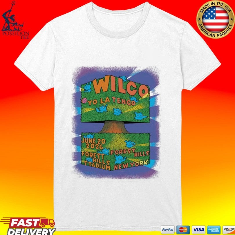 Wilco Band At Forest Hills Stadium In Forest Hills Ny On June 20 2026 T-shirt