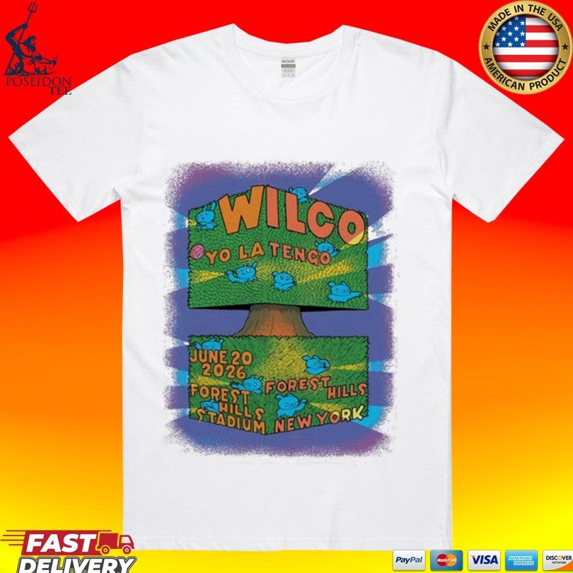 Wilco Band At Forest Hills Stadium In Forest Hills Ny On June 20 2026 T-shirt