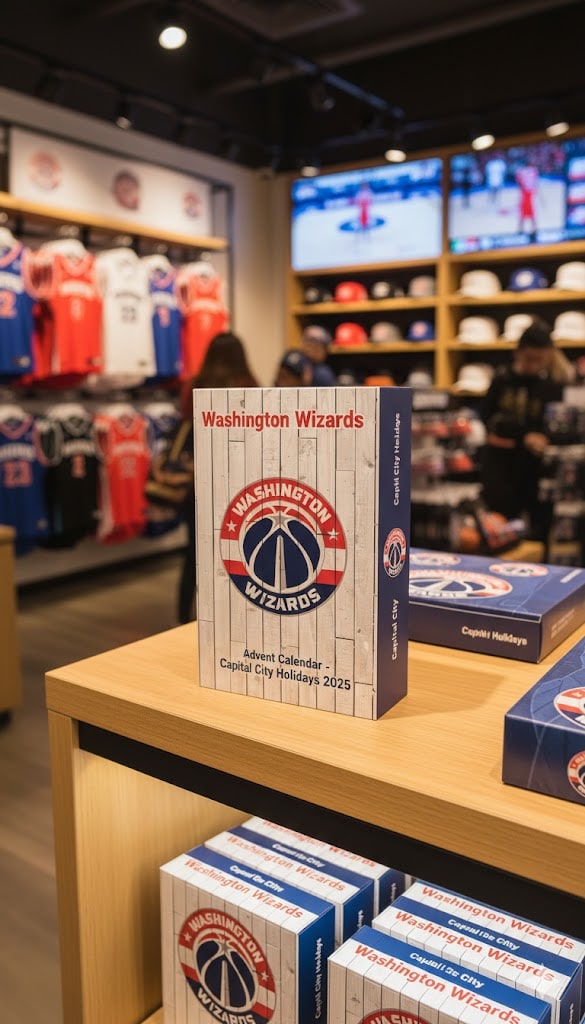 Washington Wizards Advent Calendar 2025 – NBA Holiday Countdown Gift Set for Basketball Fans